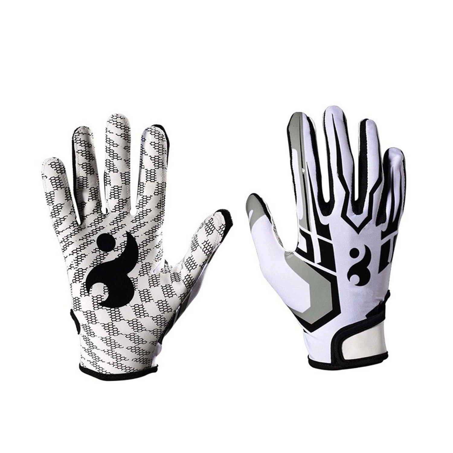 Non Slip American Football Rugb Gloves Breathable Full Finger Sports Gloves for Baseball S