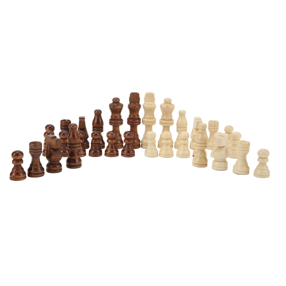 32Pcs Chess Pieces Only with Felt for Professional Beginner Family Gatherings Picnic Camping