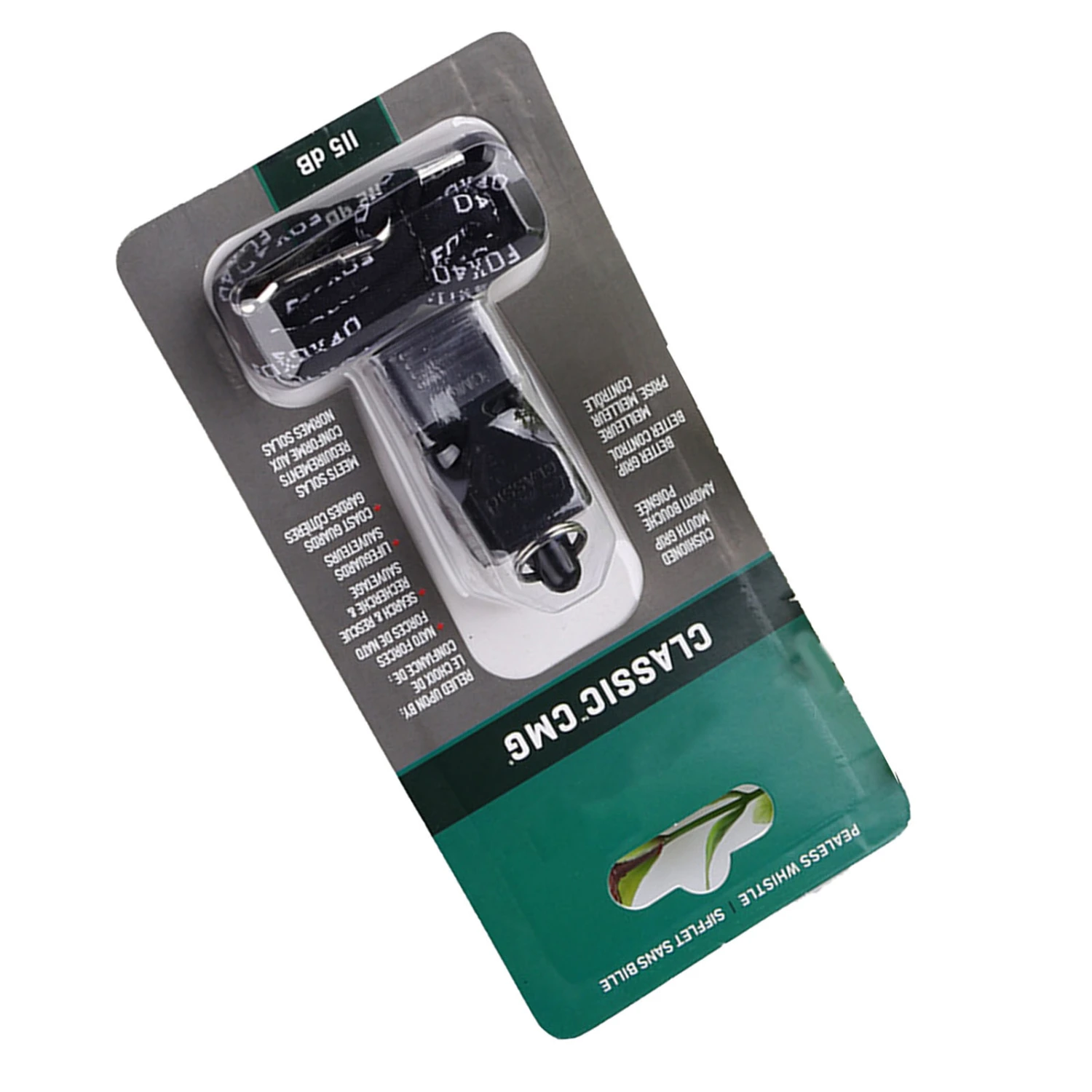 Classic CMG Whistle Sports Whistle with Lanyard for Coach Referee Football Basketball Exam Black