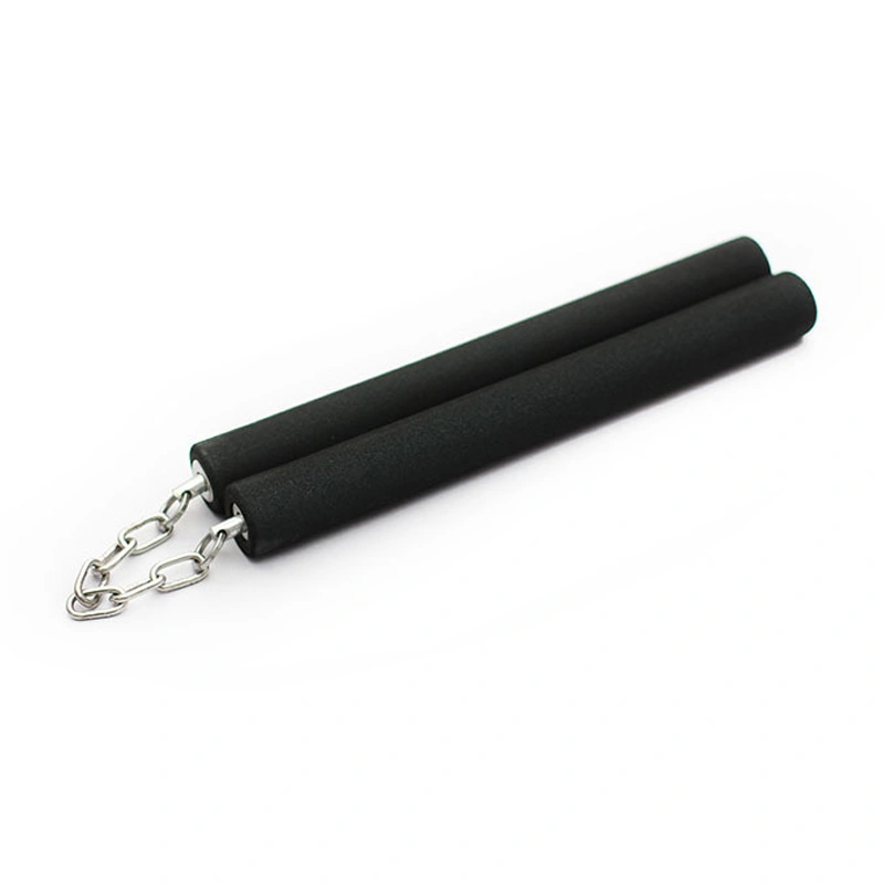 Nunchakus Sponge PVC Black Kung Fu Training Nunchakus for Children Beginners Kindergarten Morning Exercise with Chain