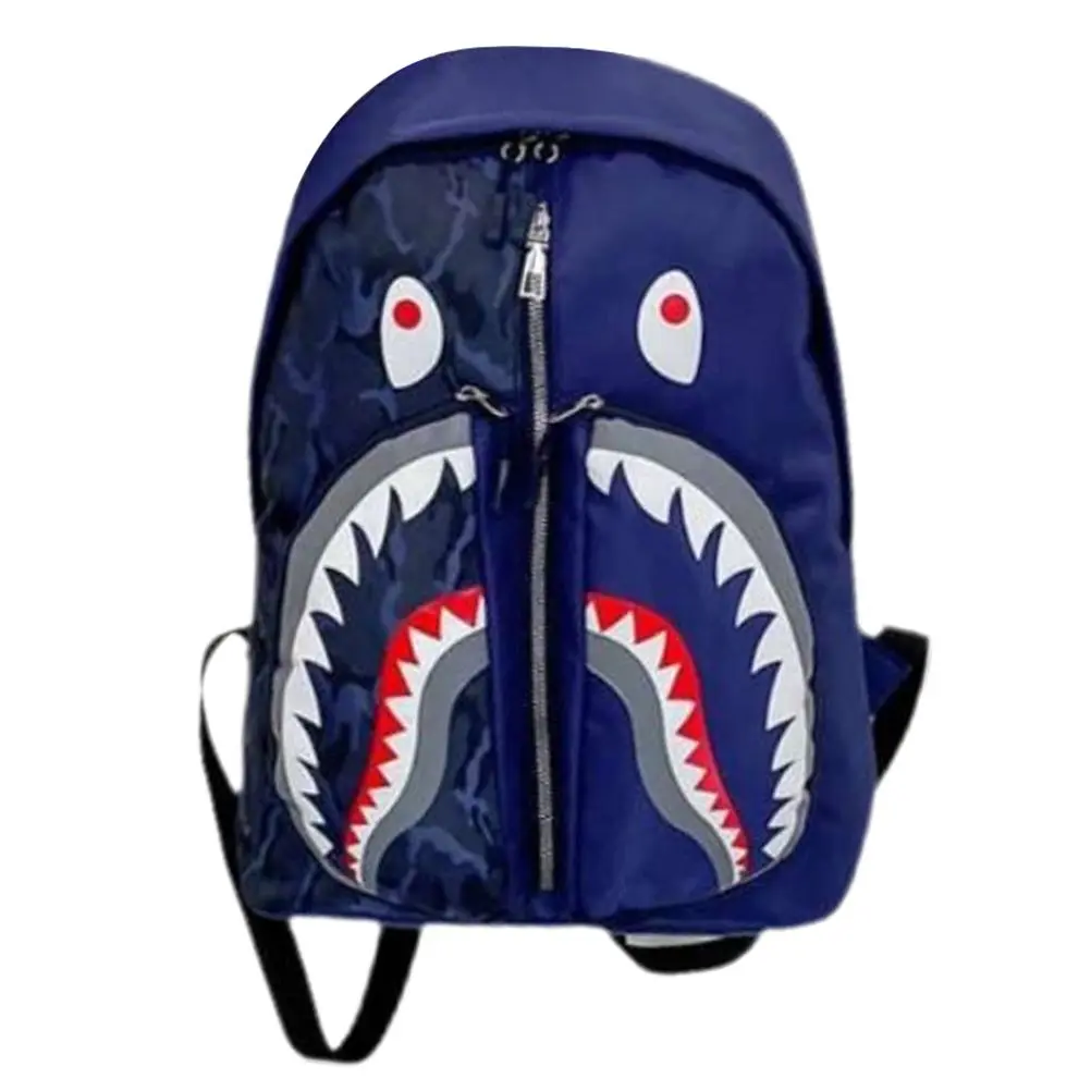 Graffiti Shark Backpack Personalized School Bag Bookbag Travel Bag Casual Daypack Halloween Christmas Birthday Gift for Teens Men Women