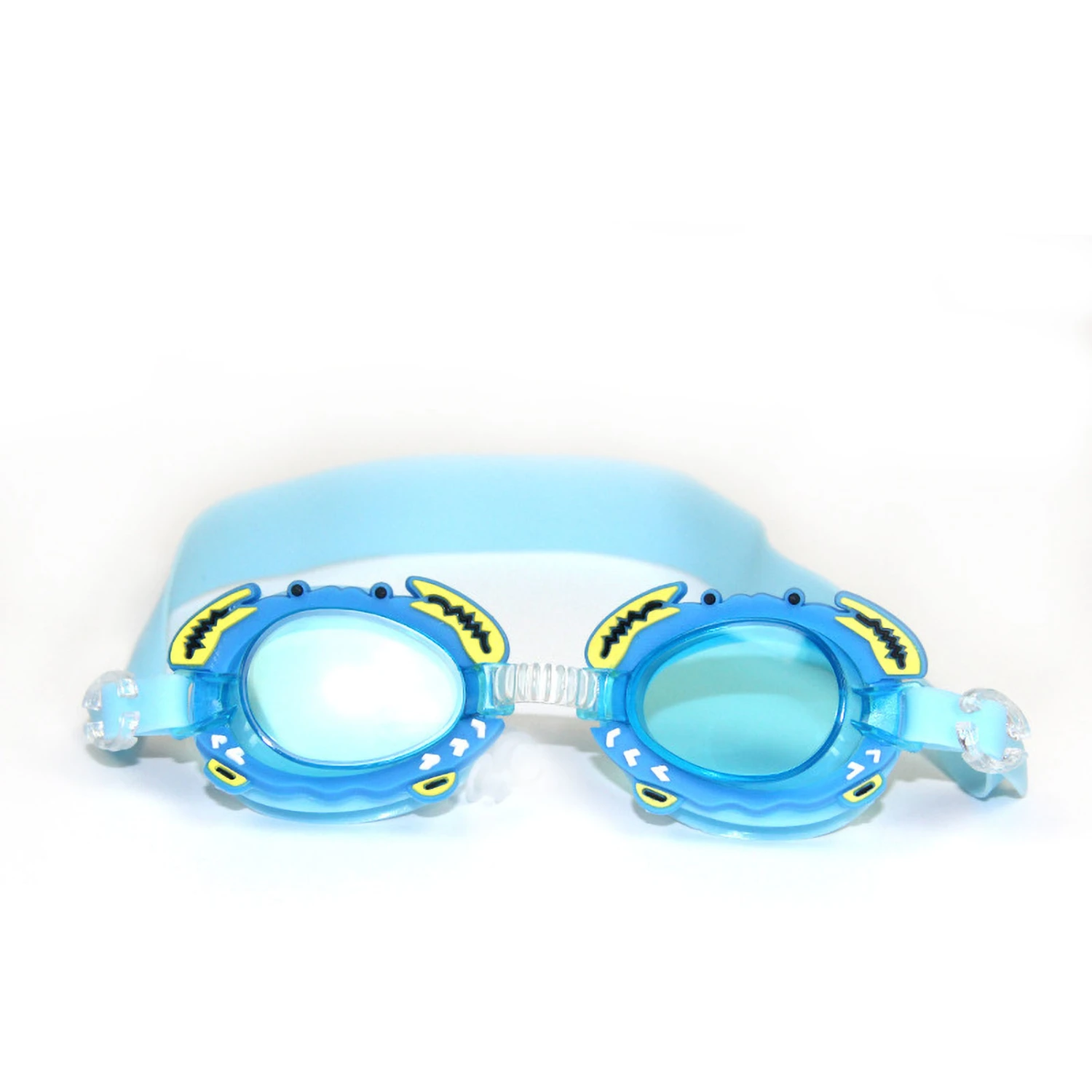 Waterproof Children Swimming Goggles Anti Fog Cartoon Kids Swim Goggles for Boys Girls Lake Blue Crab