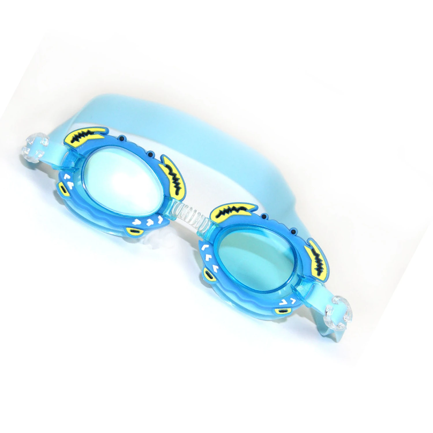 Waterproof Children Swimming Goggles Anti Fog Cartoon Kids Swim Goggles for Boys Girls Lake Blue Crab