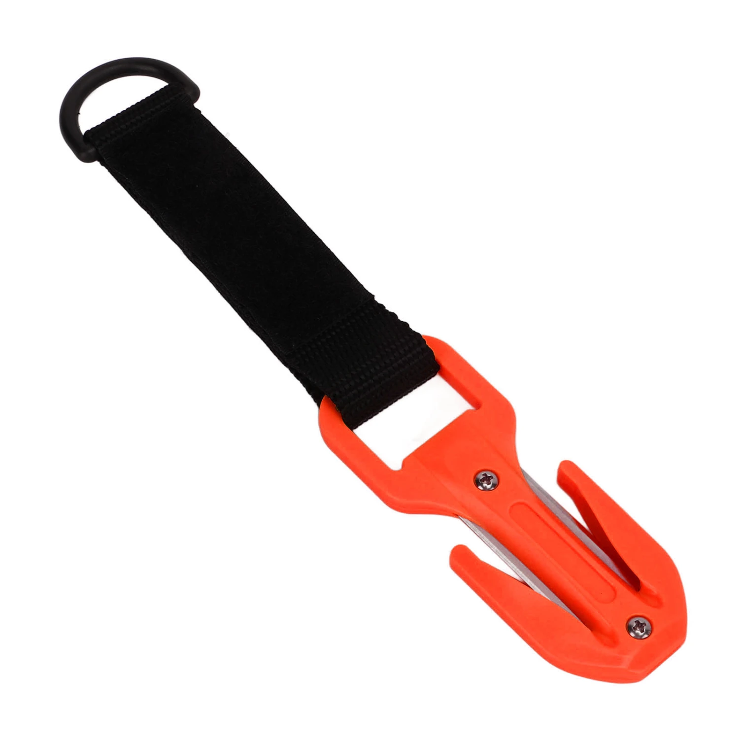Scuba Diving Line Cutter Dual Sides Dive Cable Rope Cutter with Blade for Safety Rescue Scuba Diver Orange