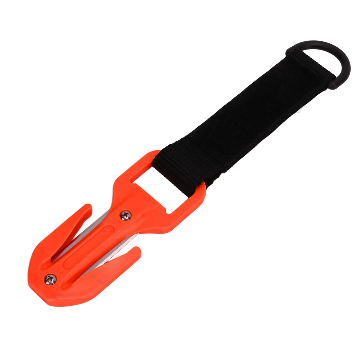 Scuba Diving Line Cutter Dual Sides Dive Cable Rope Cutter with Blade for Safety Rescue Scuba Diver Orange