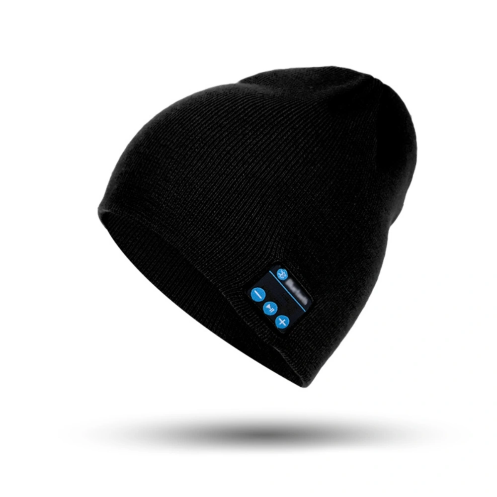 Bluetooth Beanie Hat Rechargeable Beanie Hat with Built In Mic Stereo Speakers Autumn Winter Warm Knitted Hat