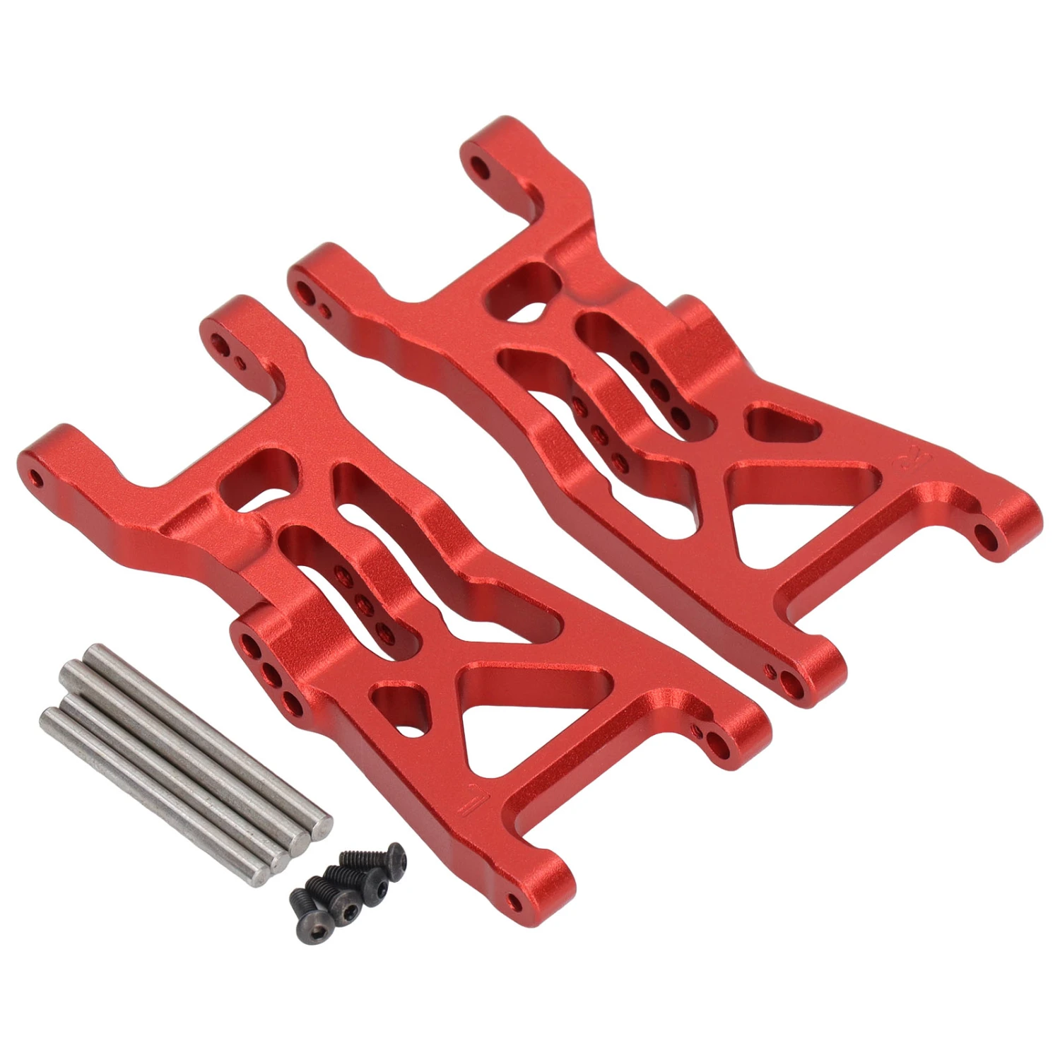 2pcs RC Front Lower Suspension Arm Aluminum Alloy for LOSI 1/10 22S 2WD No Prep Drag Car Red