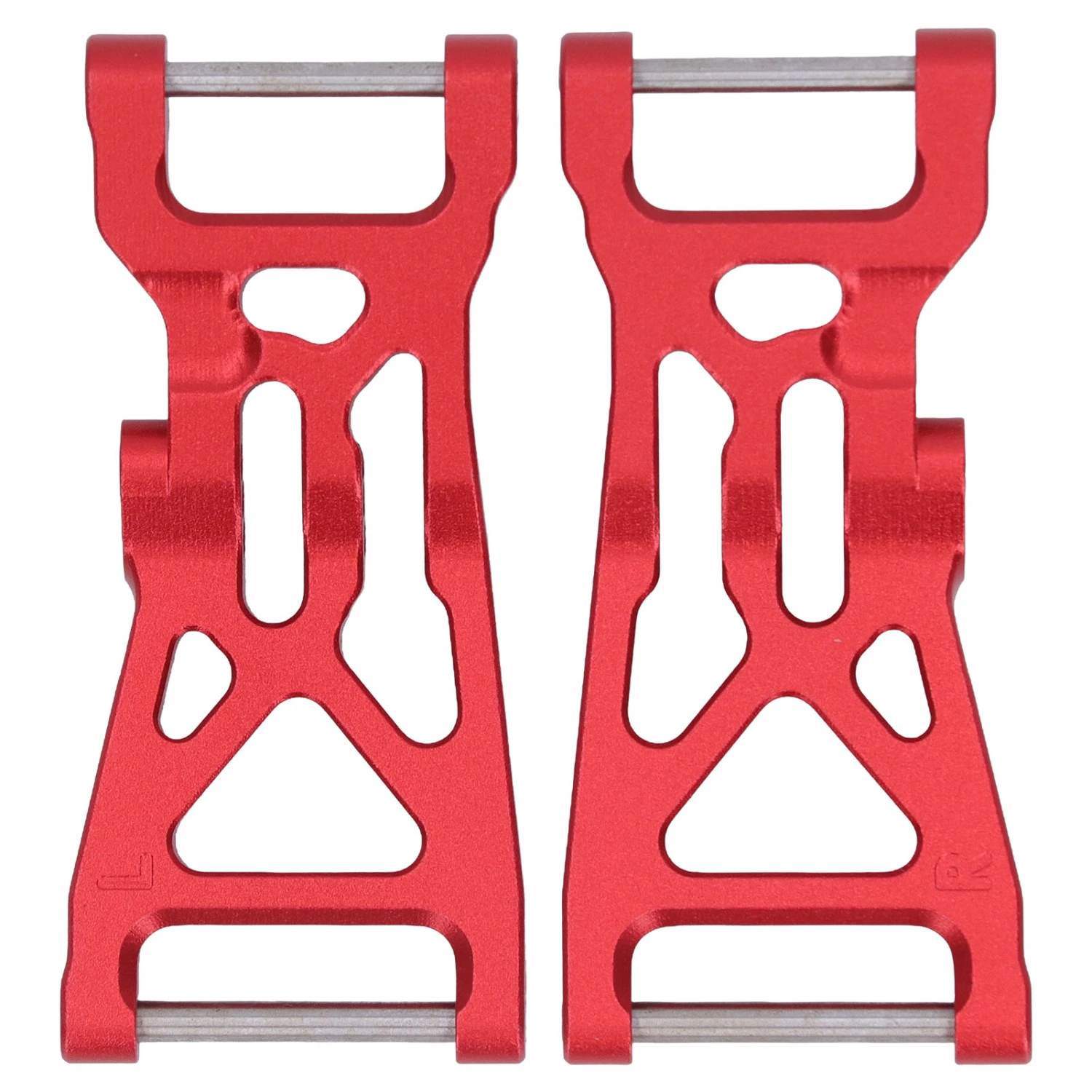 2pcs RC Front Lower Suspension Arm Aluminum Alloy for LOSI 1/10 22S 2WD No Prep Drag Car Red