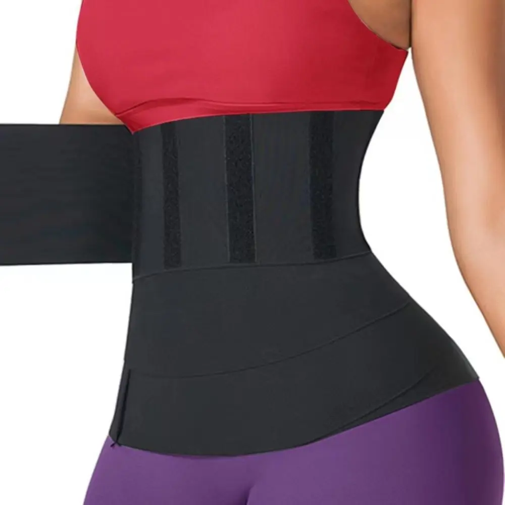 Waist Trainer for Women Adjustable Waist Trimmer Tummy Wraps with Hook and Loop Fastener for Fitness Sports