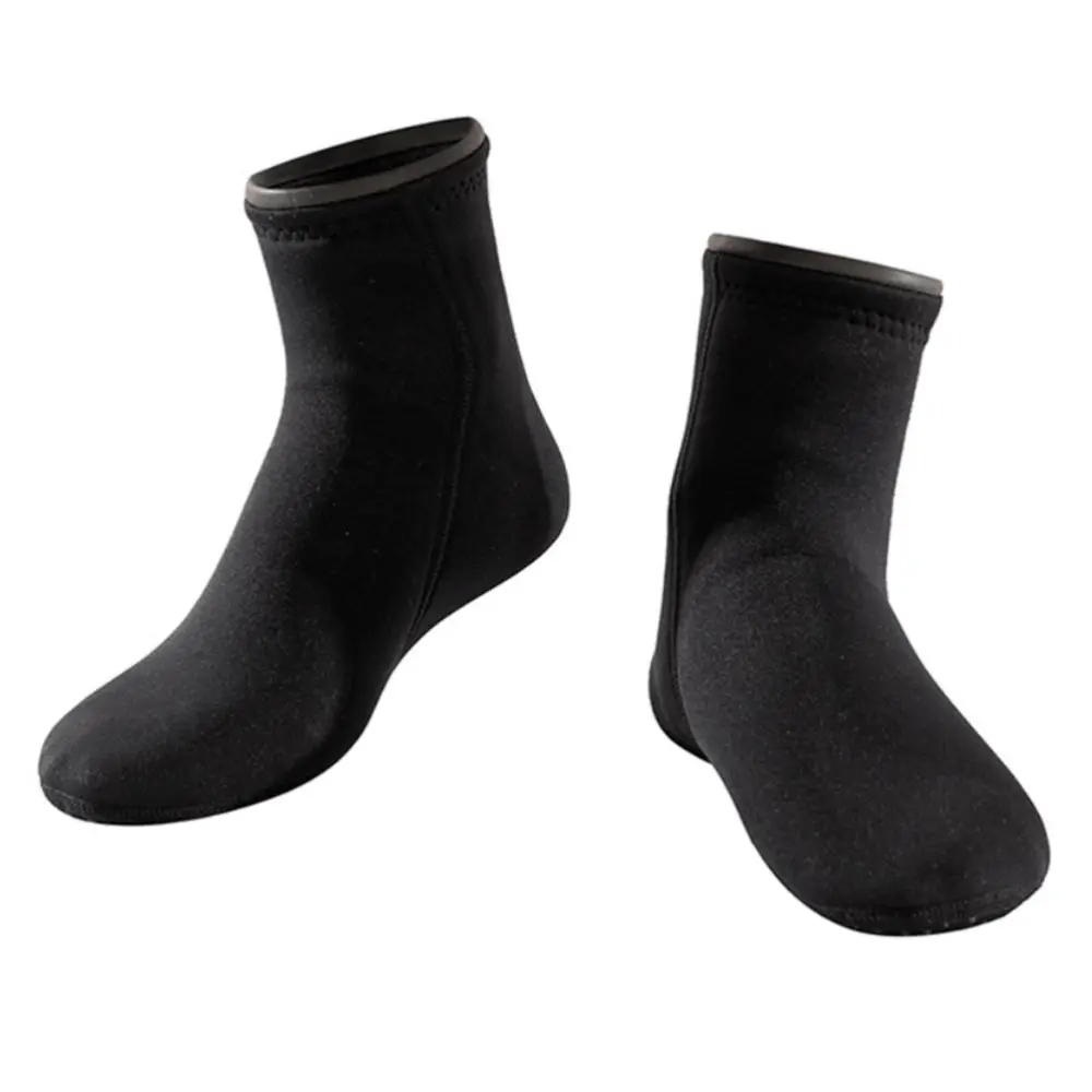 1 Pair 3mm Neoprene Socks Unisex Diving Socks Thermal Anti Slip Beach Socks for Diving Swimming Snorkeling