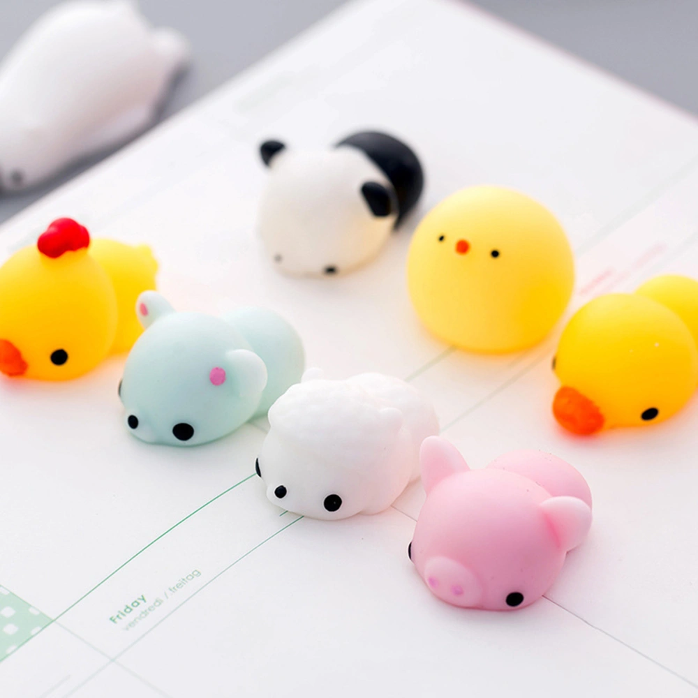 Squeeze Stress Relief Toy Animal Squishy Toy Soft PVC Decompression Toy Party Favor for Office HouseholdPanda