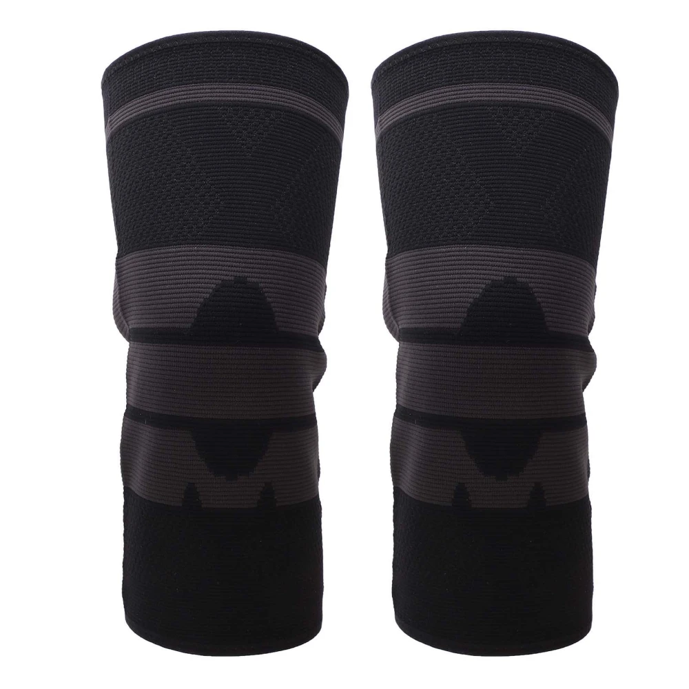 2 Pack Sports Knee Protector Knitted Warm Knee Braces Protective Gear for Basketball Hiking Running ClimbingM