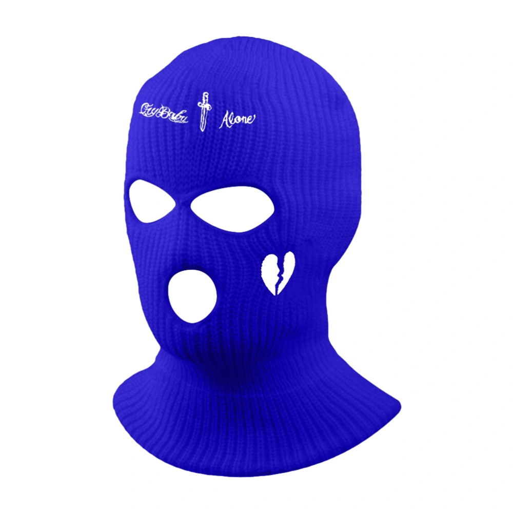 3 Holes Balaclava Knitted Face Cover Winter Windproof Breathable Ski Face Cover for Men Women Outdoor Cycling Skiing Running