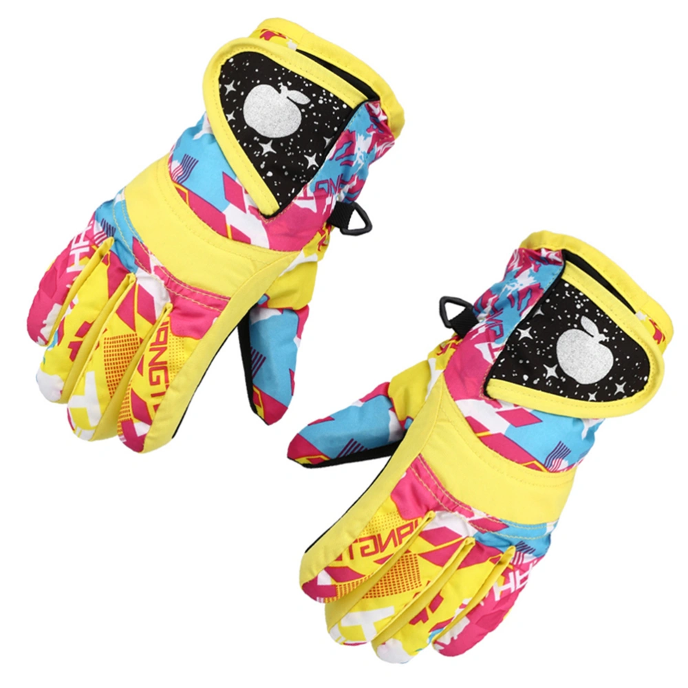 Kids Mittens Winter Windproof Waterproof Ski Gloves Fleece Lined Thick Warm Gloves for Boys Girls Outdoor Cycling Skating Skiing