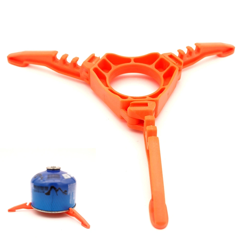 Fuel Can Stabilizer Foldable Outdoor Camping Hiking Cooking Gas Tank Bracket Stove Stand Cartridge Canister Tripod