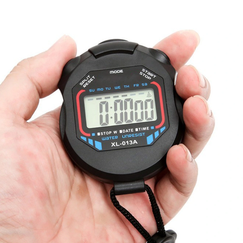 Stopwatch Timer Sports Stopwatch with Countdown Timer Calendar Waterproof Shockproof Stopwatch for Swimming Running Training