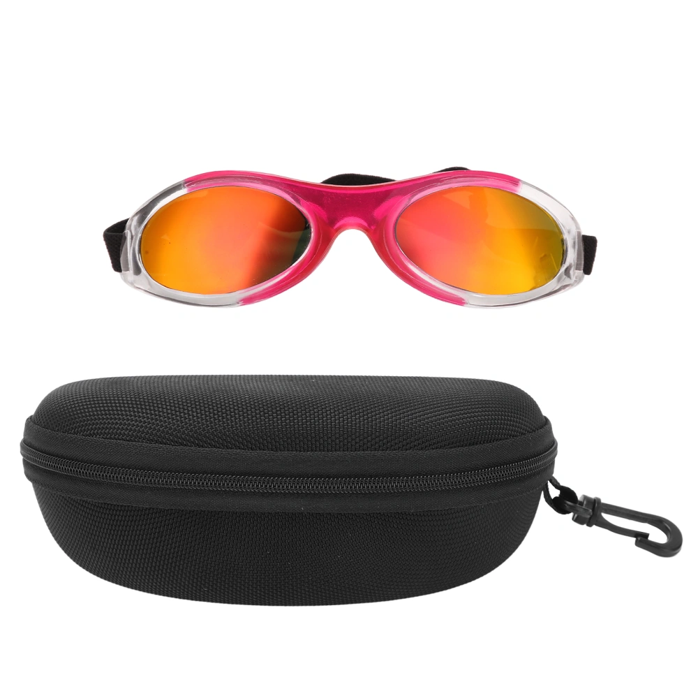 Dog Sunglasses UV Protection Dog Goggles Eye Wear Protection with Adjustable Strap for Small DogPink