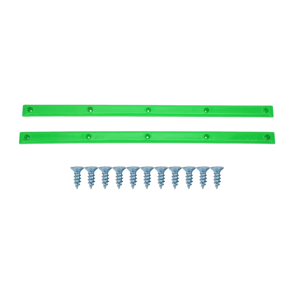 Rib Bones Rails Wear Resistant Durable Stable Flexible Glossy Appearance Longboard Rails Ribs BonesGreen