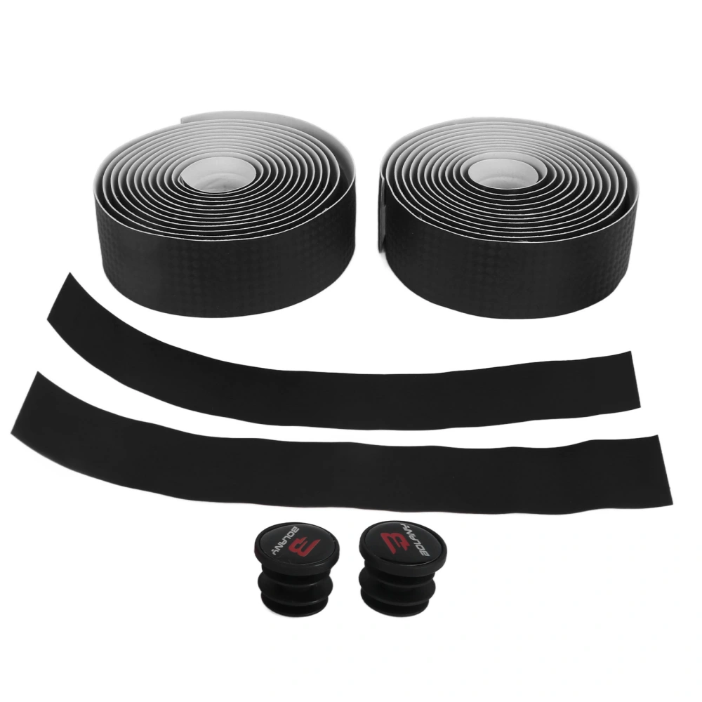 BOLANY Cycling Bicycle Handlebar Tape Ribbon EVA Breatheable Roadbike Handlebar WrapsBlack