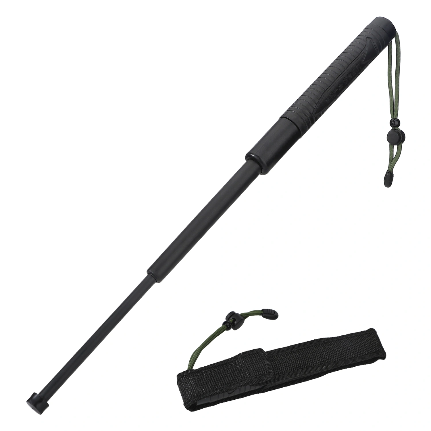 Walking Sticks Black Comfortable Grip Anti Slip Rugged Retractable Hiking Poles For Outdoor Travel