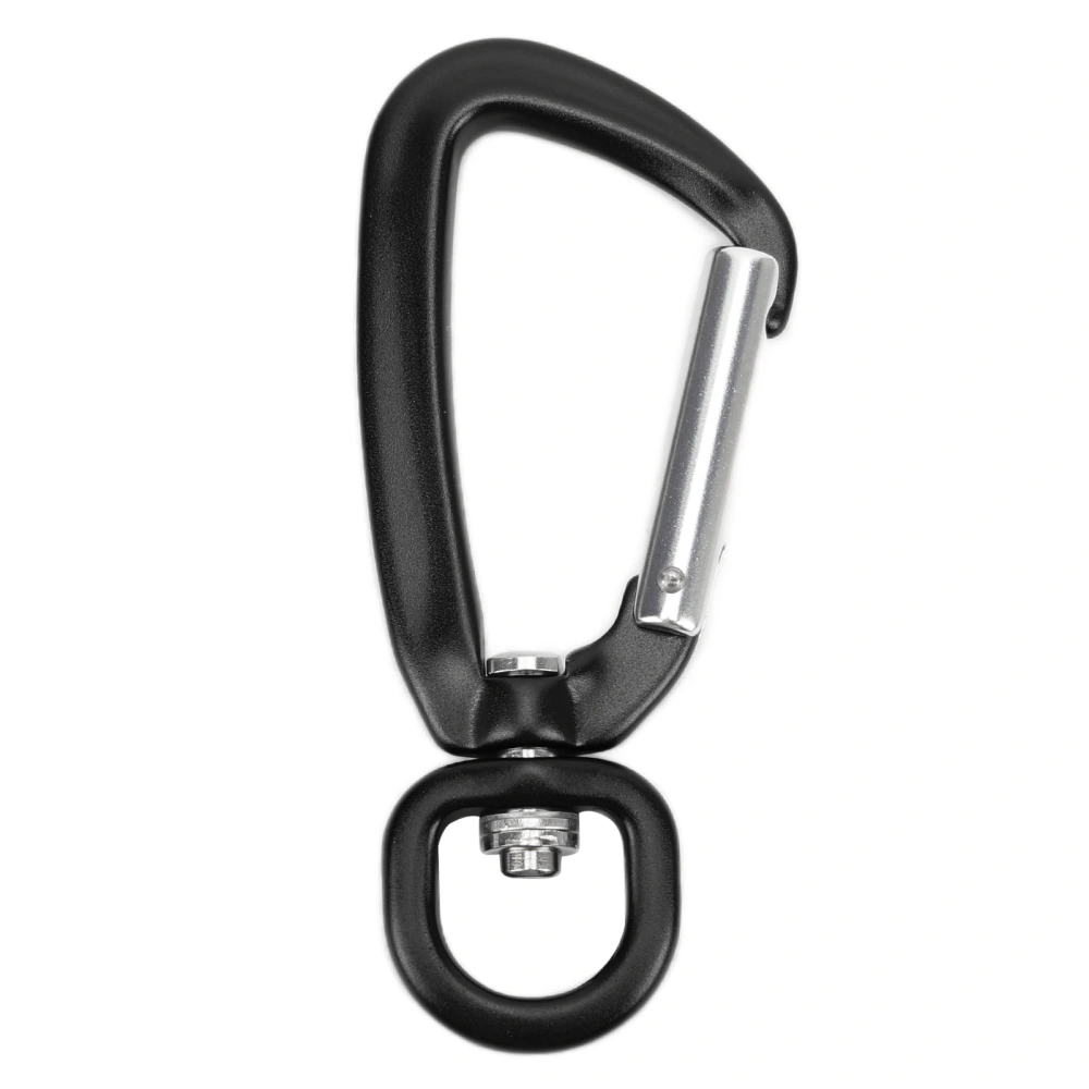 Snap Hook Aluminum Alloy Rotating Eye Snap Link for Pet Leash Hammocks KeychainsBlack