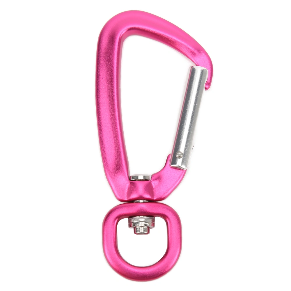 Snap Hook Aluminum Alloy Rotating Eye Snap Link for Pet Leash Hammocks KeychainsRose Red