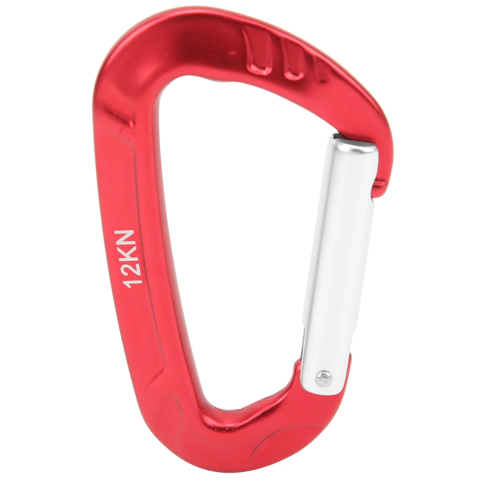 Climbing Carabiner Aluminum Alloy Lightweight Durable Hiking Equipment for AdventurerRed