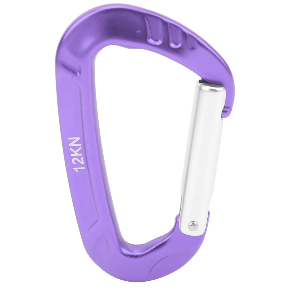 Climbing Carabiner Aluminum Alloy Lightweight Durable Hiking Equipment for AdventurerPurple