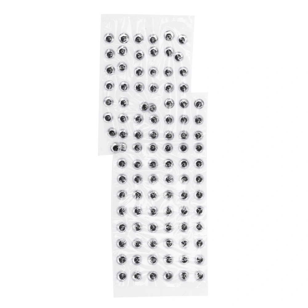 1000 Pcs Fishing Lure Eyes 3D 4mm AntiDropping Exquisite Round Simulation FishEye Accessories(Silver )