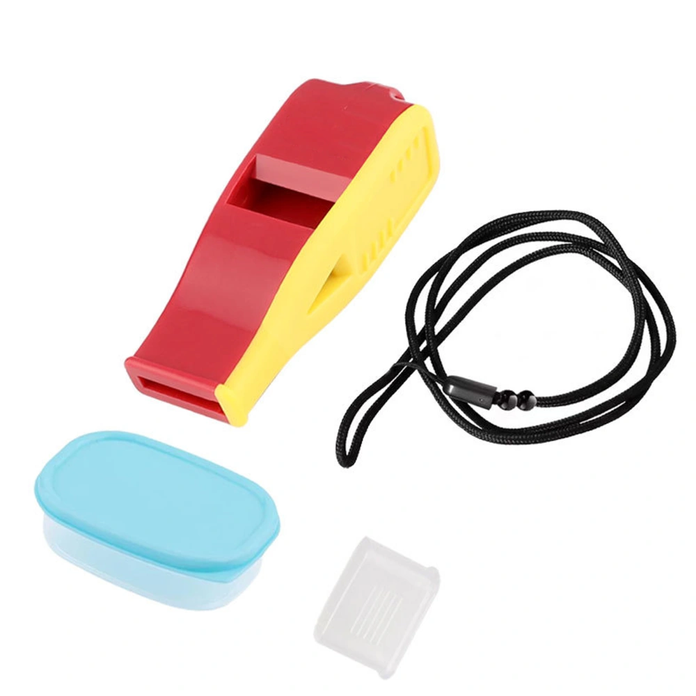 Whistle Crasp Sound Light Weight Portable Adjustable Enviroment Friendly Sports Whistle for Soccer Basketball VolleyballReddish Yellow