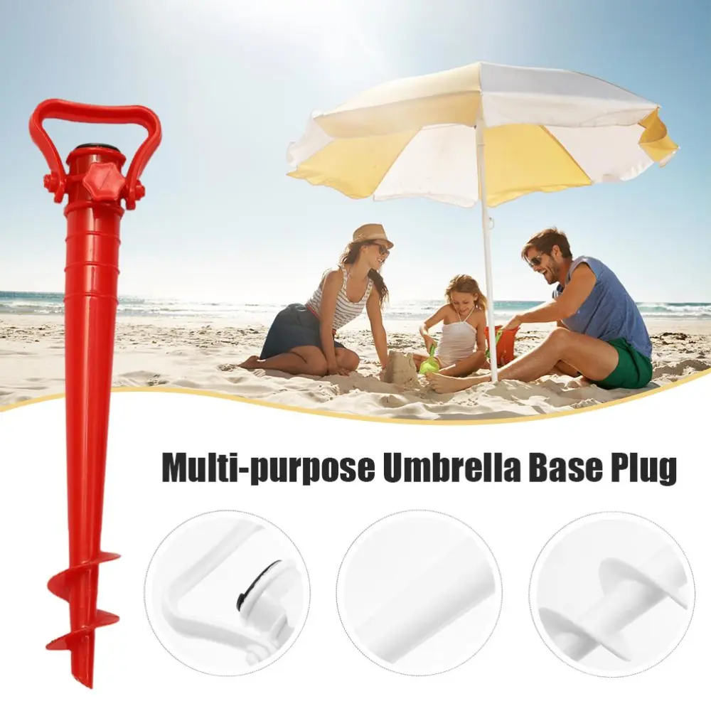 Beach Umbrella Holder Antirust Beach Parasol Stand Ground Spike for Beach Wild Fishing