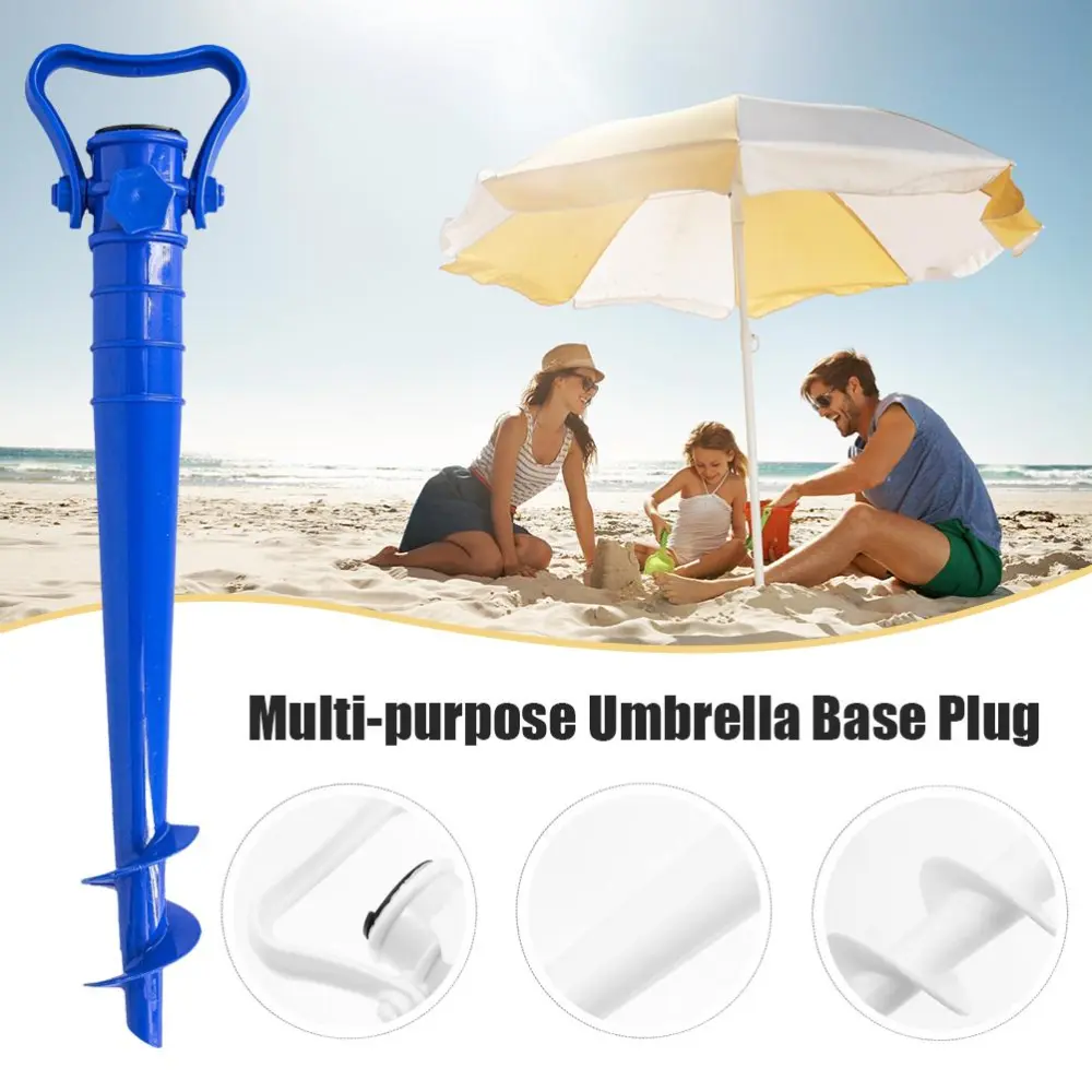 Beach Umbrella Holder Antirust Beach Parasol Stand Ground Spike for Beach Wild Fishing