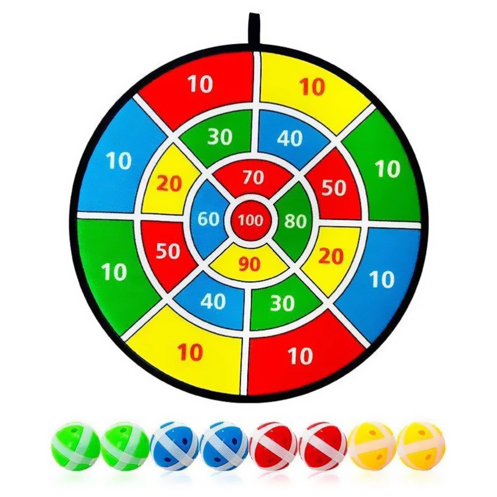 Kids Dart Board Set Dart Board with 8 Sticky Balls Safe Dart Game Dart Board for Kids Birthday Gift