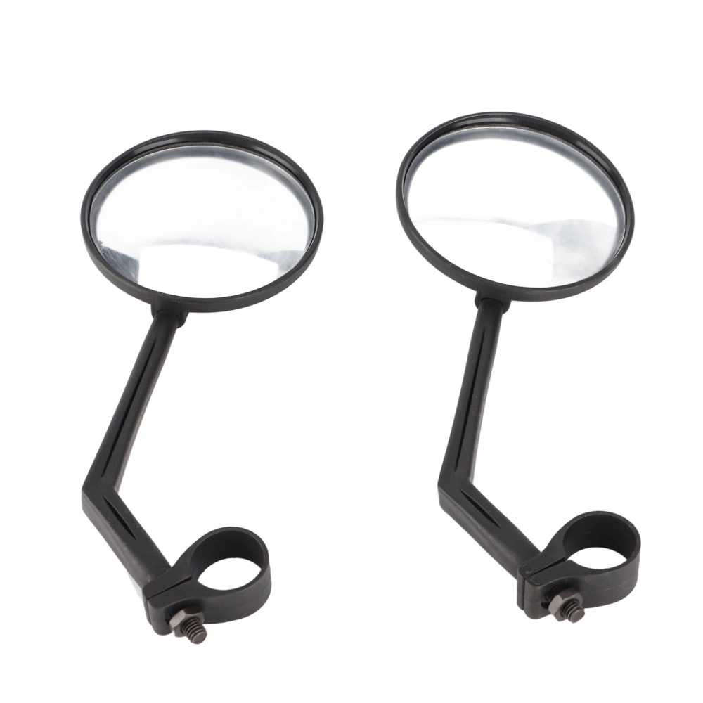 2 Pcs Universal Rotary Handlebar Convex Rear View Mirror for Road Bike