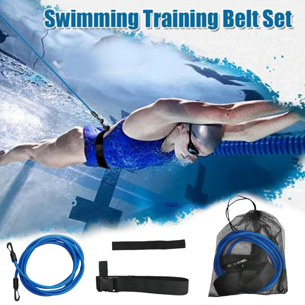 Swim Training Belts Swim Bungee Cords Resistance Bands Swim Tether Stationary Swimming Swim Harness Static Swimming Belt