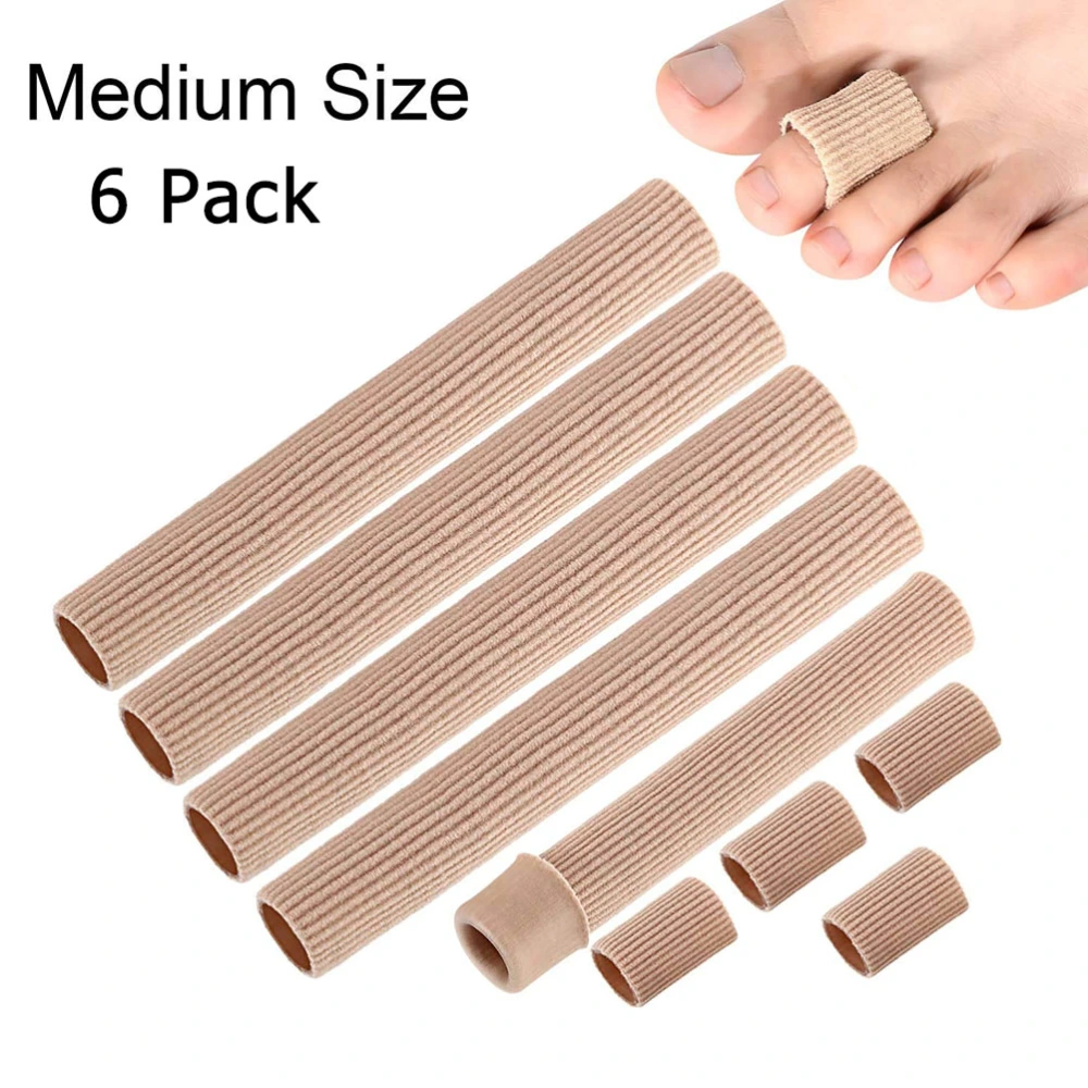 5Pcs Toe Cushion Tubes Toe Tubes Sleeves Soft Gel Corn Pad Protectors for Cushions Corns Blisters Calluses Toes and Fingers