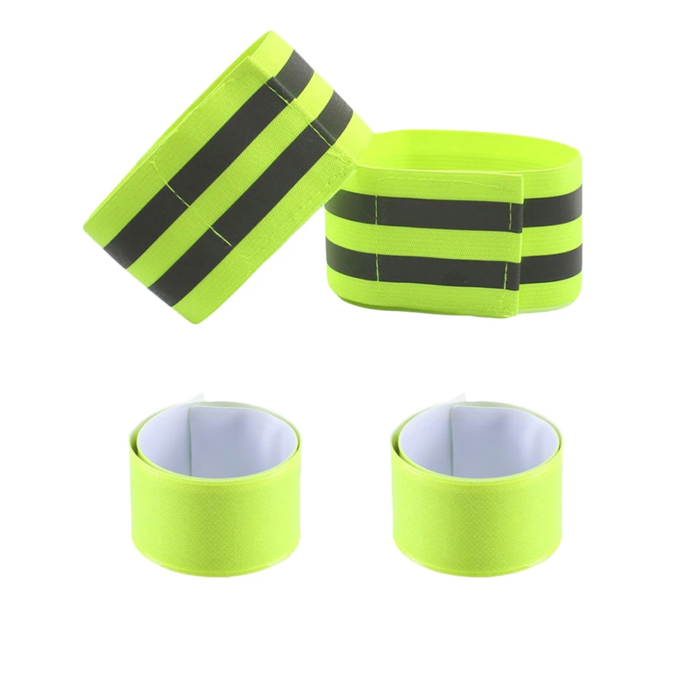 4 pcs Reflective Bands for Wrist Arm Ankle Leg Reflective Gear for Night Walking Cycling Running