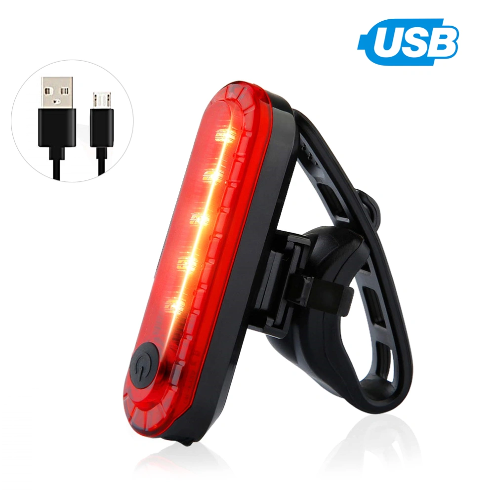 Rear Bike Tail Light for Mountain Bike Ultra Bright USB Rechargeable Taillights Red High Led