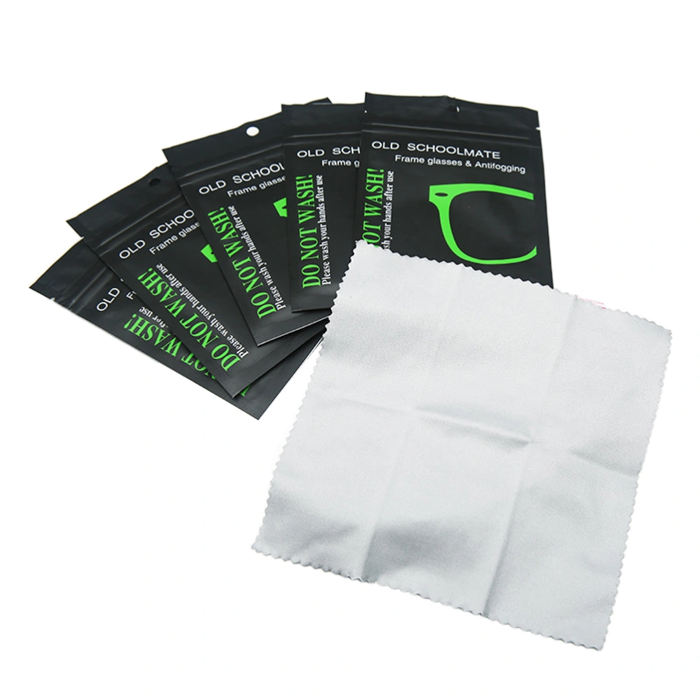 5 pcs Anti Fog Wipes for Glasses Reusable Suede Defogger Cloth for Eyeglasses Swimming Goggles Window Glass