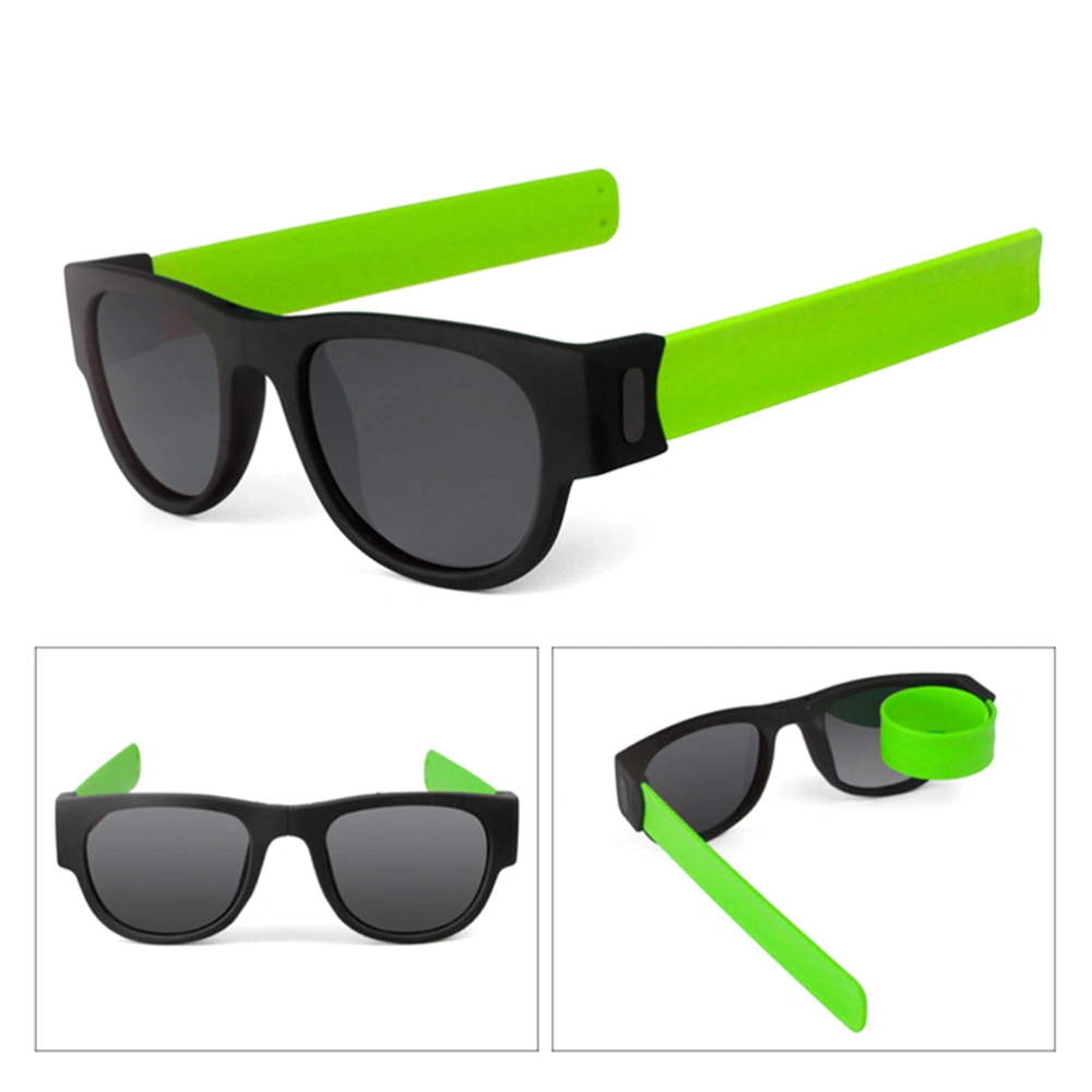 Foldable Polarized Slap Sunglasses Fashion Outdoor Sport Beach Wrist Sunglasses