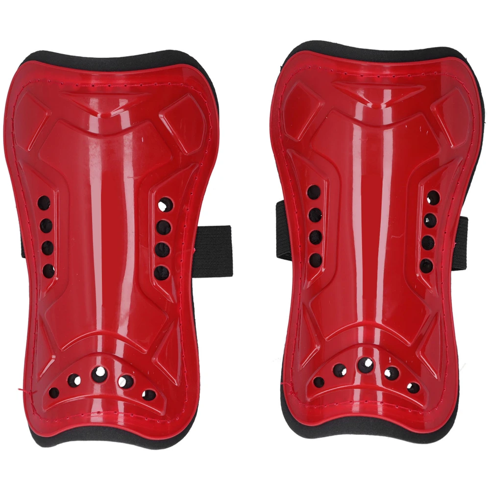 1 Pair Soccer Shin Pads Guard Sports Leg Protector Shin Pad for Adults Football TrainingRed