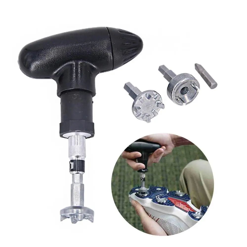 Golf Shoes Spike Wrench Professional T Handle Shoes Spikes Cleats Remove Tool for Golf Accessories