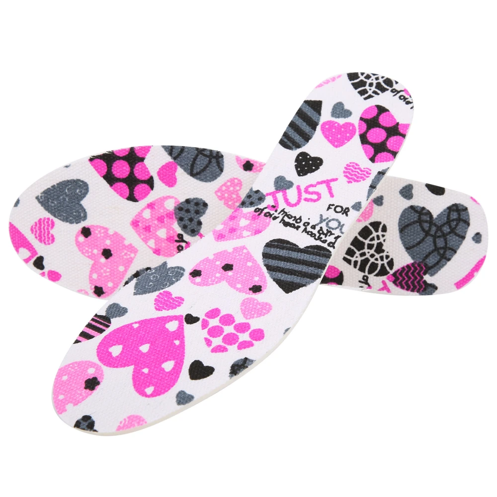 1 Pair Children Shoe Insole Breathable Latex Shoe Sole Inserts Kids Shoe Pad Cut Free SizeHeart