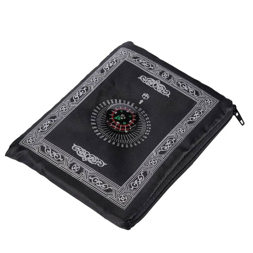 Muslim Prayer Mat Portable Eid Mubarak Travel Prayer Mat Muslim Prayer Mat with Compass