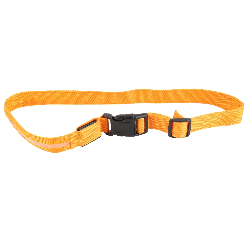 Polyester LED Reflective Belt Waistband Luminous Warning Light Safety for Outdoor RunningOrange