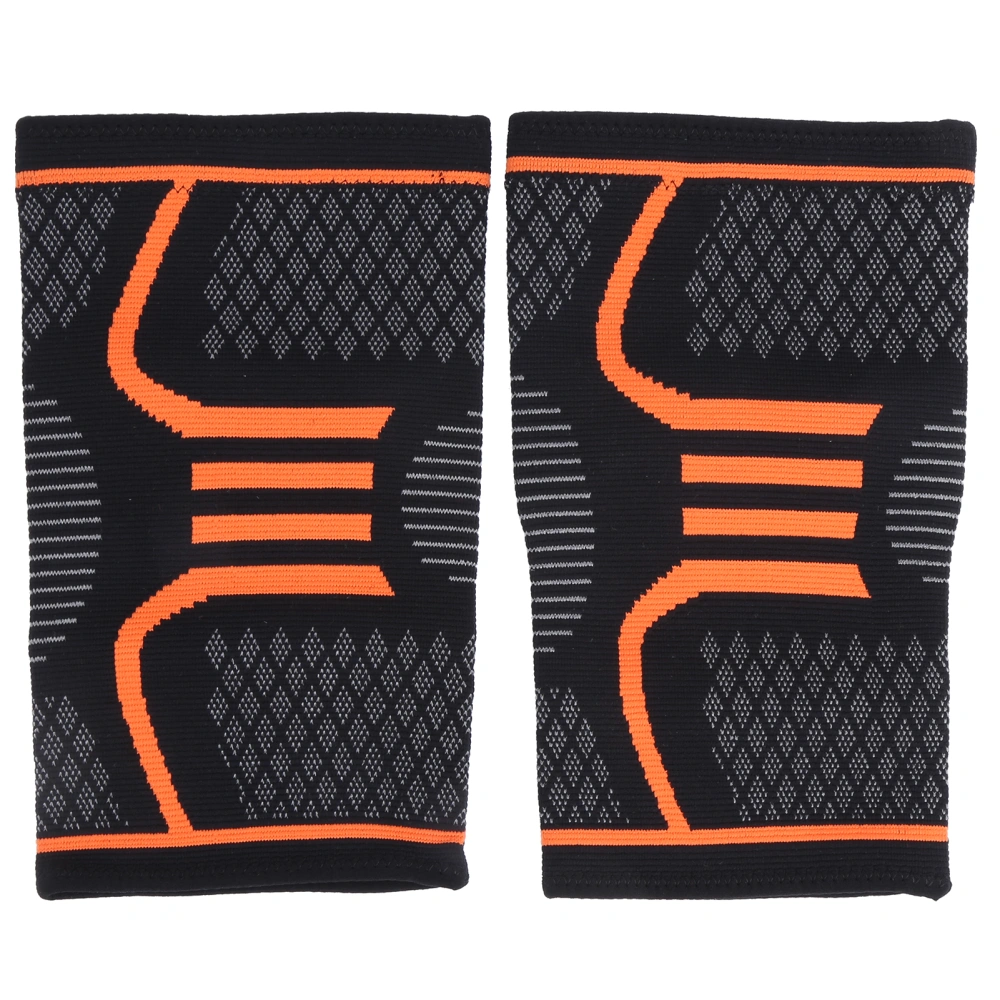 1 Pair Knee Brace Pad Compression Support Knee Protector for Sports Safety Outdoor RunningM