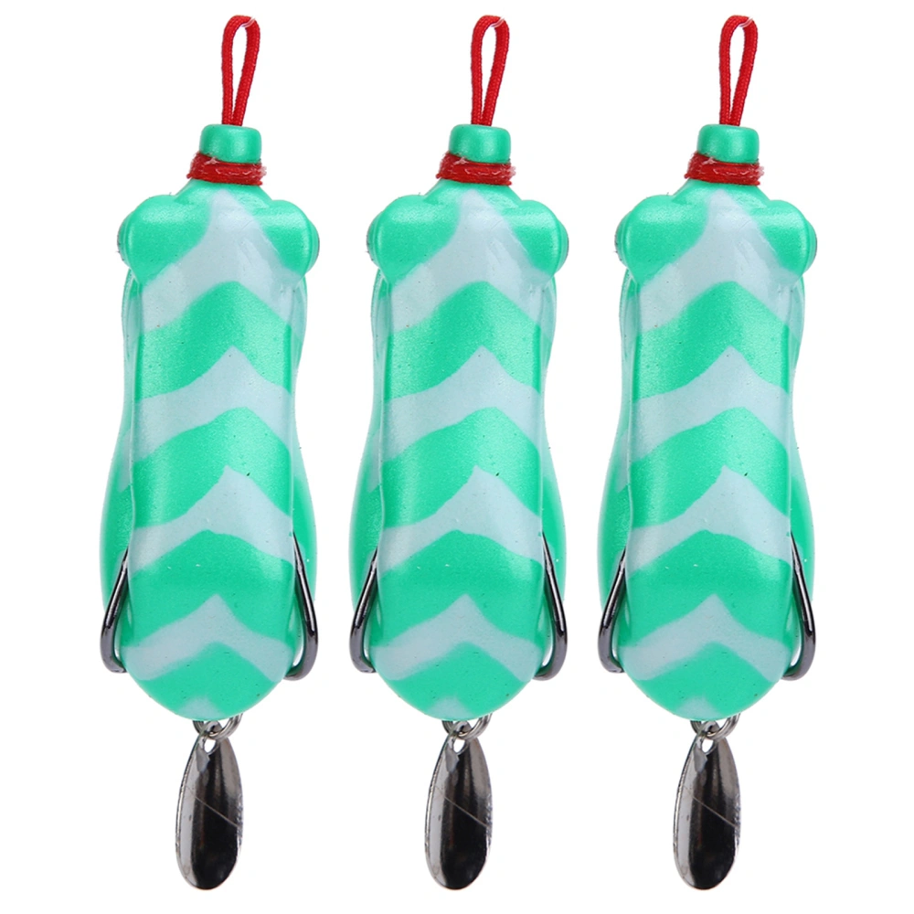 3Pcs Artificial Simulation Soft Sequin Fishing Lure Bait Fishing Accessory 5.5cm3#