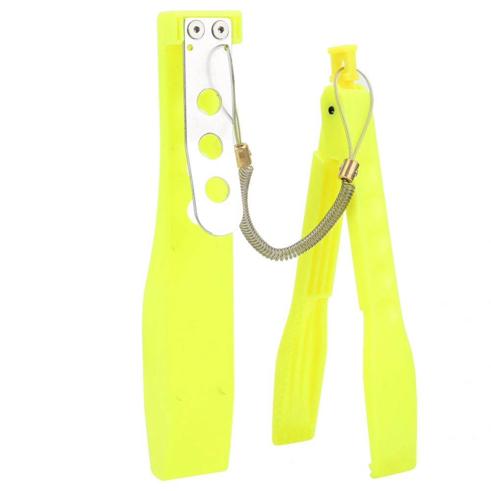 Multifunctional Fish Grip Controller Clip Tightening Holder with Clamp Cover Portable Fishing ToolYellow