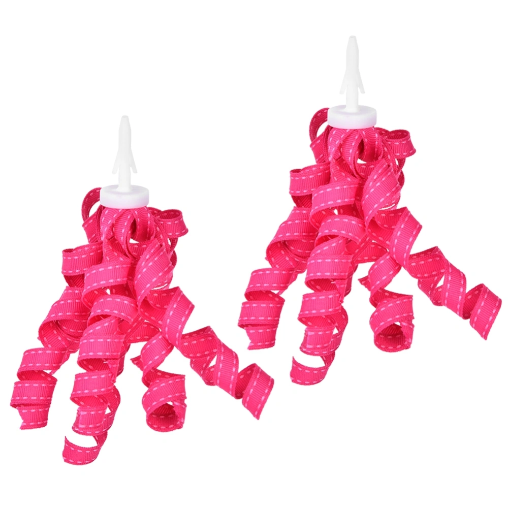 1 Pair Children Bicycle Scooter Handlebar Ribbons Kids Bike Grips Curly Tassels Decoration