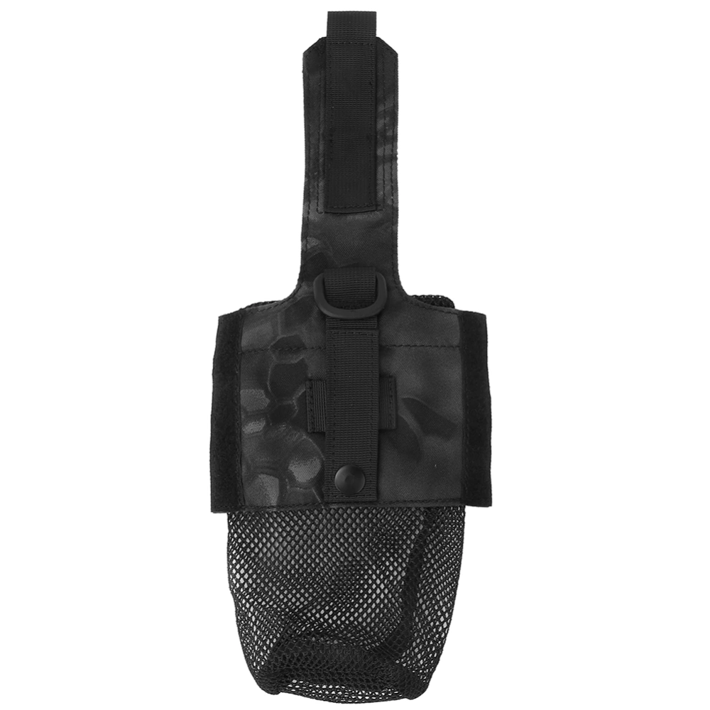 Tactic Outdoor Military Molle Water Bottle Bag Kettle Pouch Holder Bag(Dark python pattern)